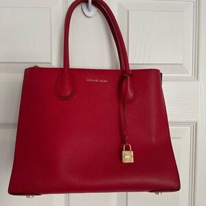 Red Studio Mercer tote from MICHAEL Michael Kors